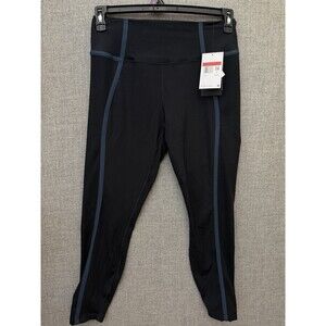 NWT Nike One Women's L Large High-Waisted Leggings Black Navy Blue $70